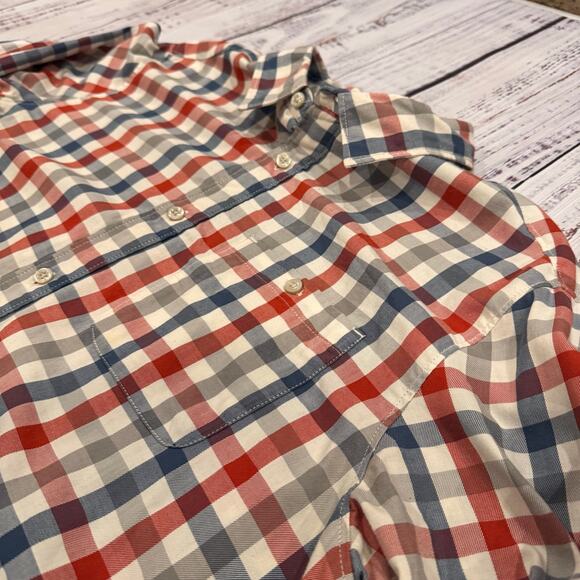 The North Face Other - The North Face Plaid Shirt L Red Blue Button Down Cotton Blend Casual